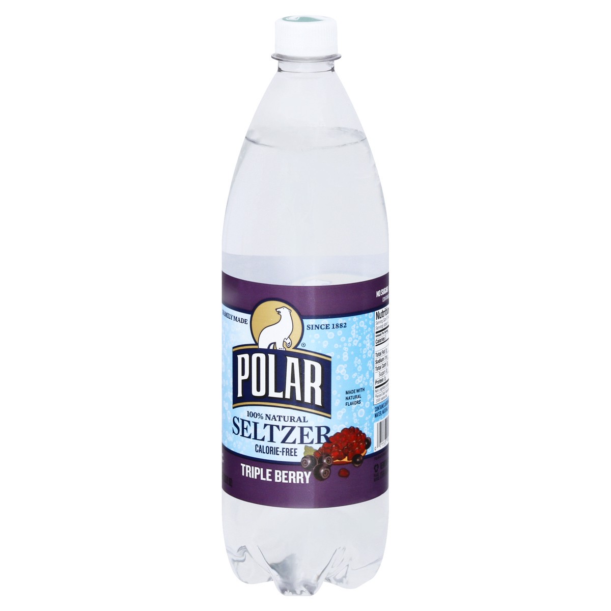 slide 7 of 10, Polar Triple Berry Seltzer Water - 1 liter, 1 liter