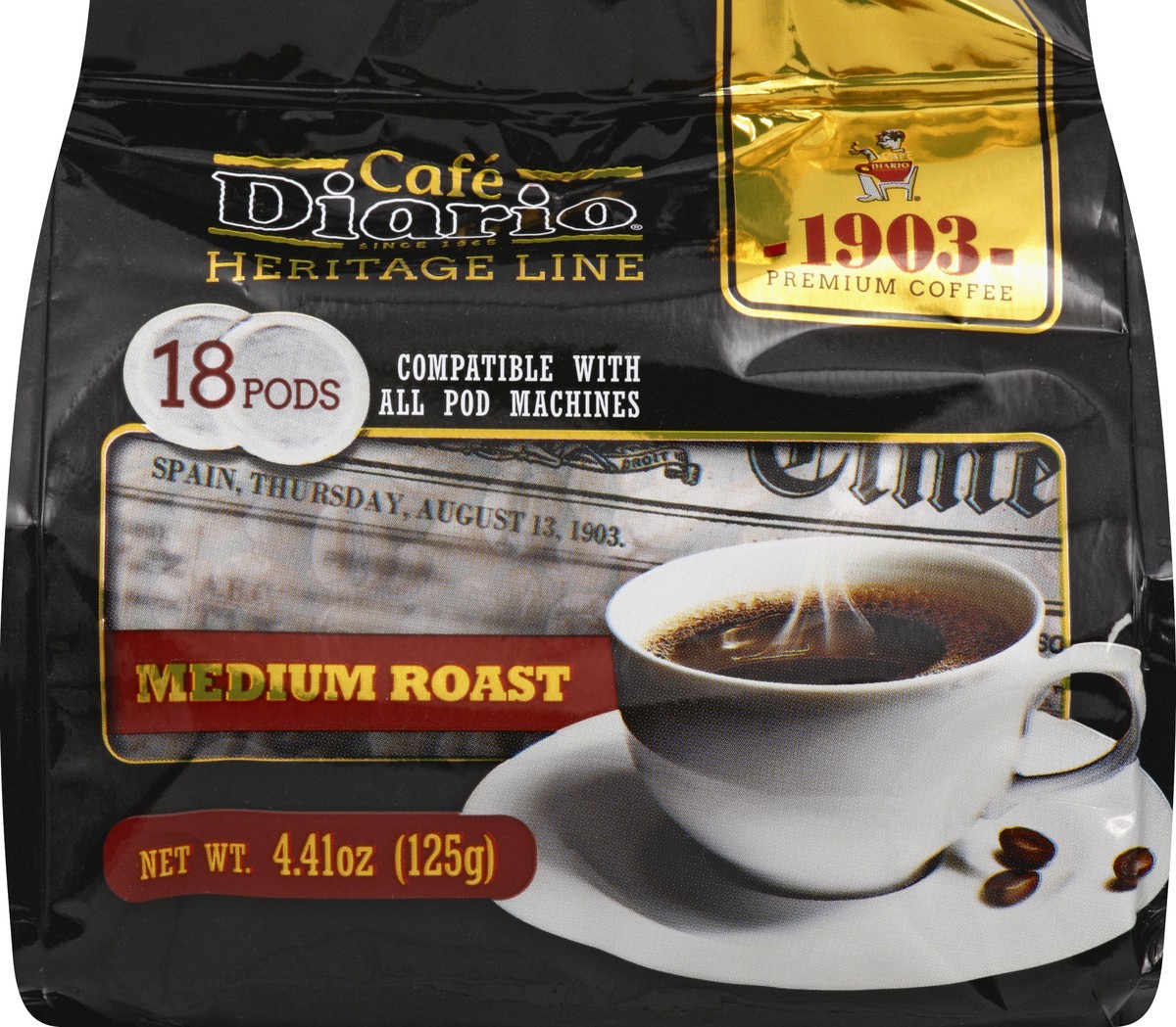 slide 1 of 4, Café Diario Coffee - 18 ct, 18 ct