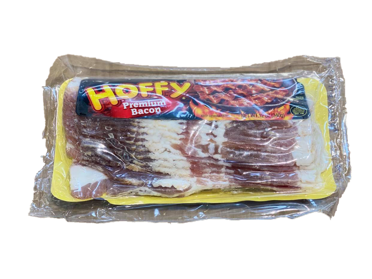 slide 1 of 1, Hoffy Premium Bacon, 12 oz