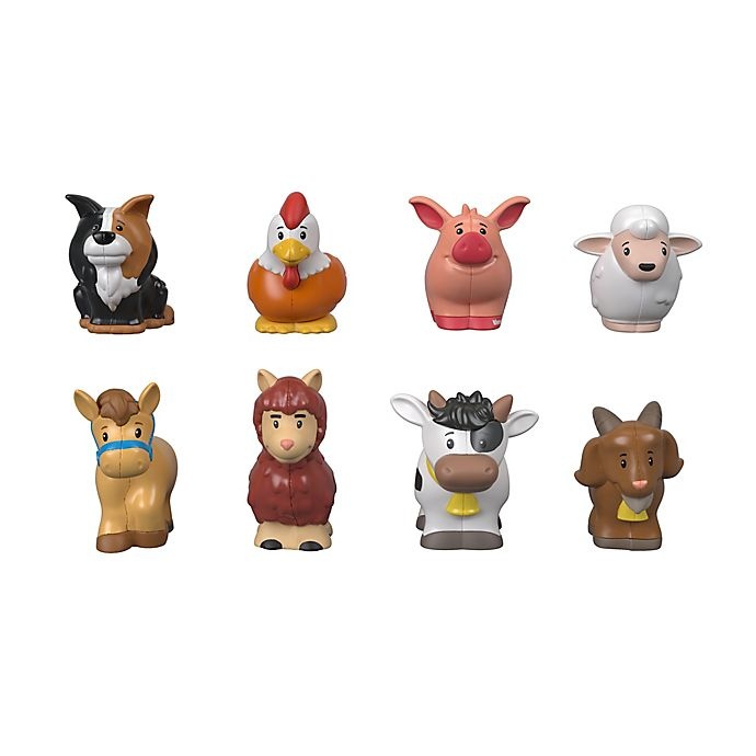 slide 3 of 5, Fisher-Price Little People Farm Animal Friends Set, 8 ct