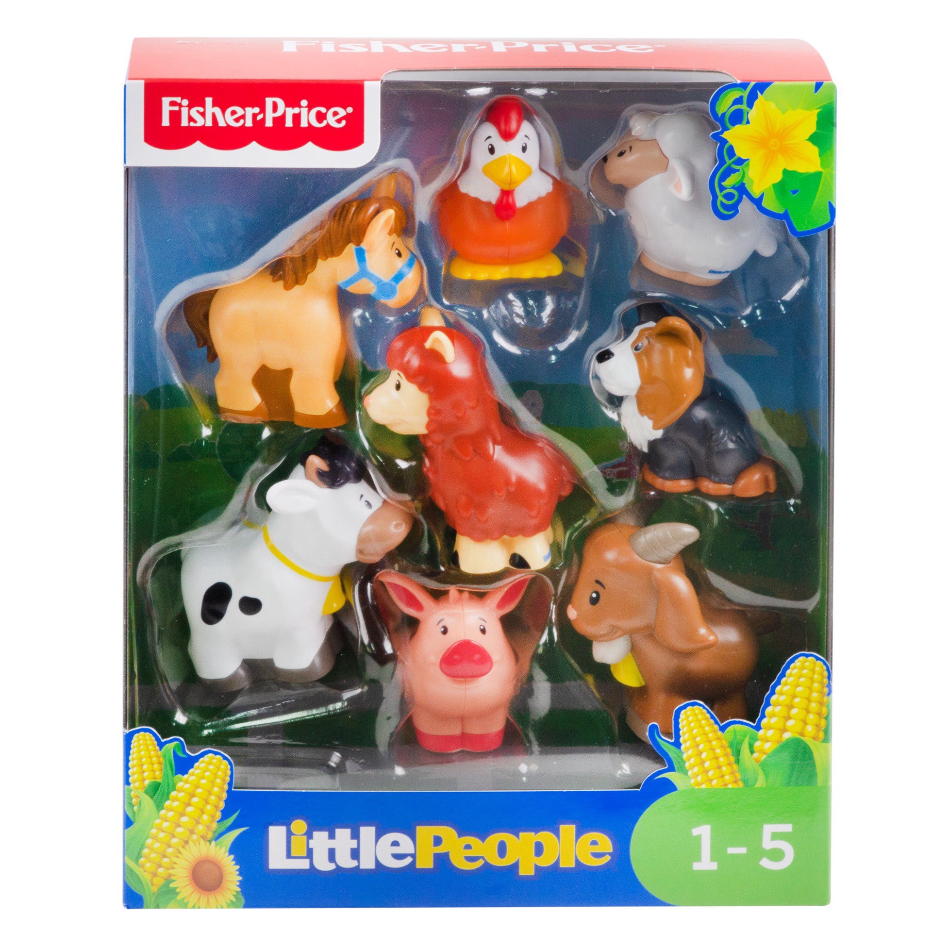 slide 1 of 5, Fisher-Price Little People Farm Animal Friends, 8 ct