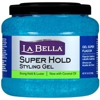 slide 1 of 1, La Bella Super Hold Gel Blue With Coconut Oil, 35.3 oz