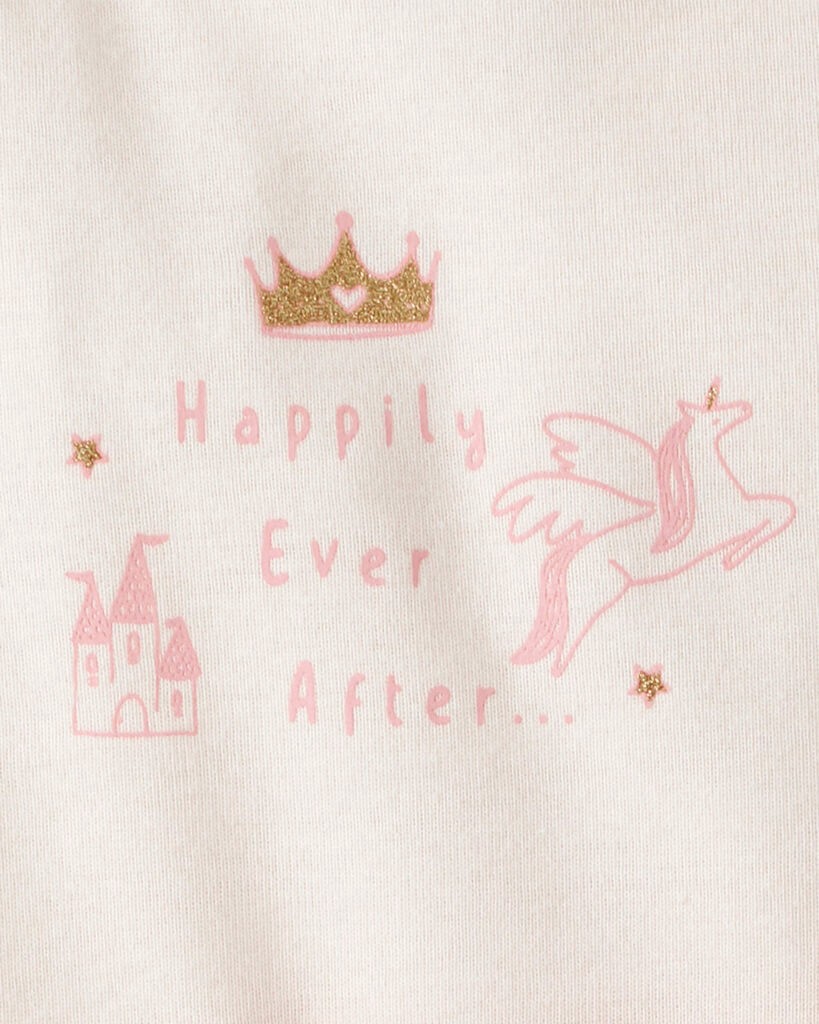 slide 3 of 5, Carter's Carters Baby Girl 3-Piece Unicorn Star Print Cotton Long-Sleeve Bodysuit & Pant Set - Pink/White Pink/White 3M, 3 pc