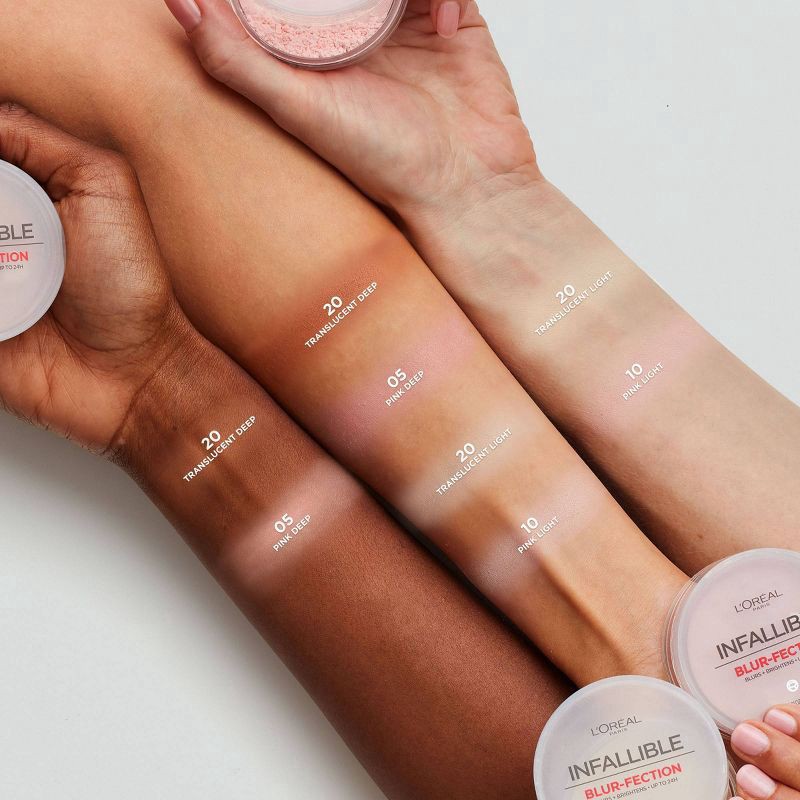 slide 3 of 10, L'Oréal 20 Translucent Light Infallible Blur-Fection Loose Setting Powder 0.21 oz, 0.21 oz