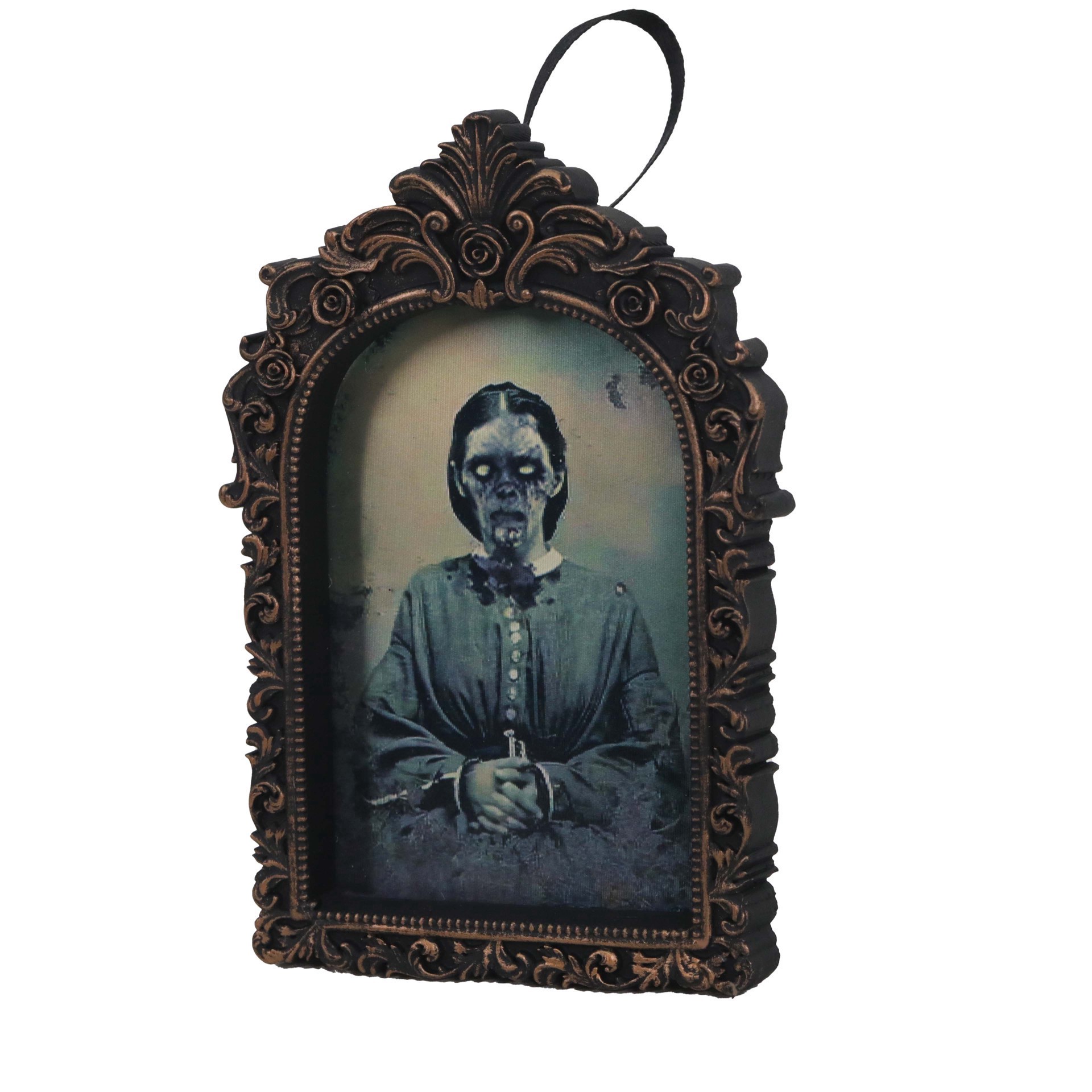 slide 2 of 3, 5" Zombie Lady Lenticular Frame By Ashland, 5 in