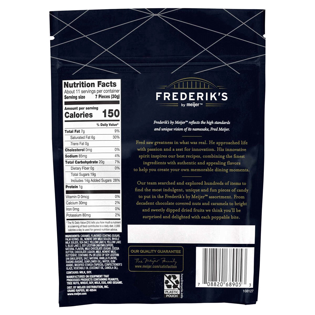 slide 3 of 8, FREDERIKS BY MEIJER Milk Chocolate Sea Salt Caramel Raisins, 12 oz, 12 oz