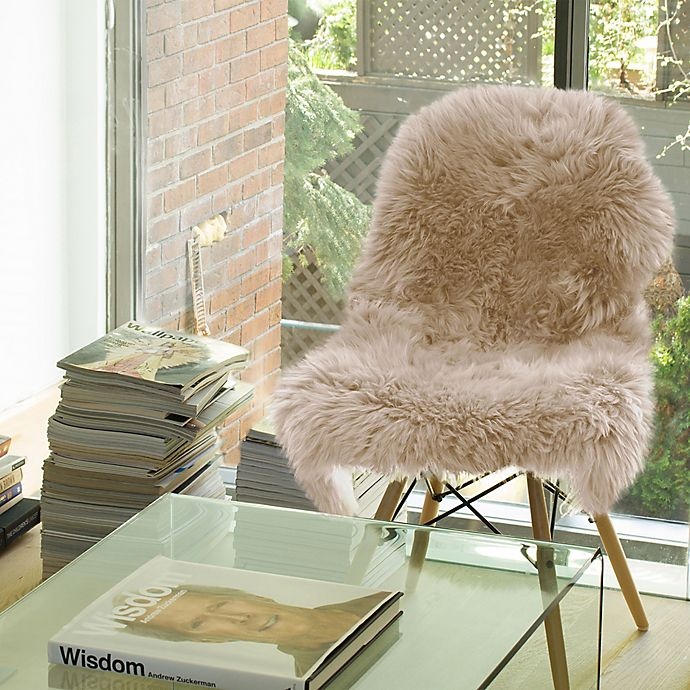 slide 3 of 6, Babyletto Natural 100%New Zealand Sheepskin Accent Rug - Taupe, 2 ft x 3 ft