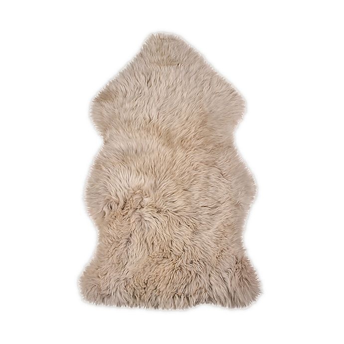 slide 1 of 6, Babyletto Natural 100%New Zealand Sheepskin Accent Rug - Taupe, 2 ft x 3 ft