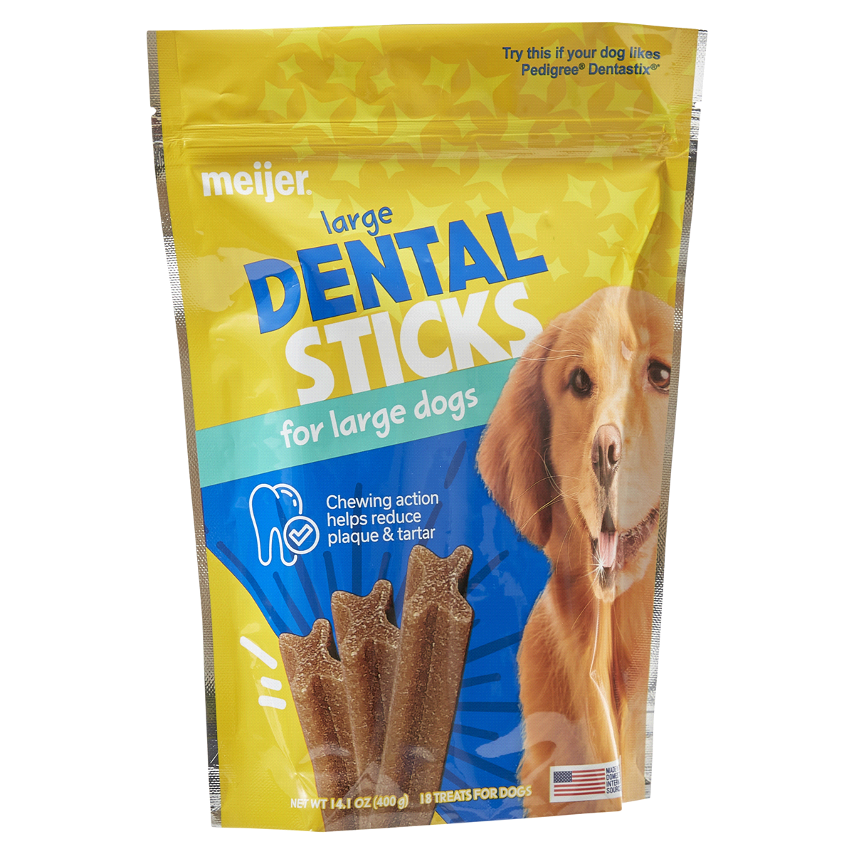 slide 8 of 29, Meijer Dental Treat Large, 18 ct
