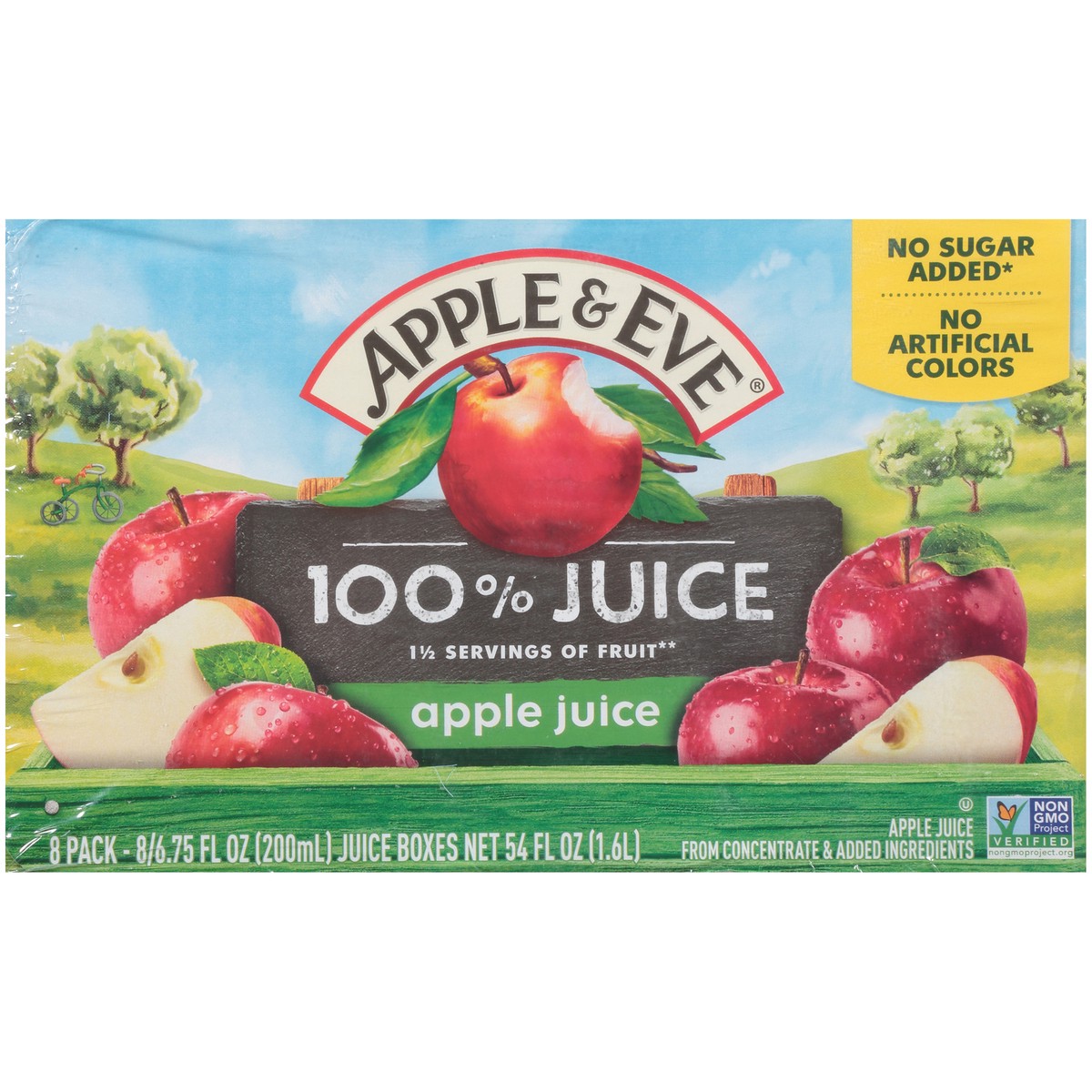 slide 3 of 11, Apple & Eve Apple Juice 100% Juice 8-6.75 fl. oz. Aseptic Packs, 8 ct; 6.75 fl oz
