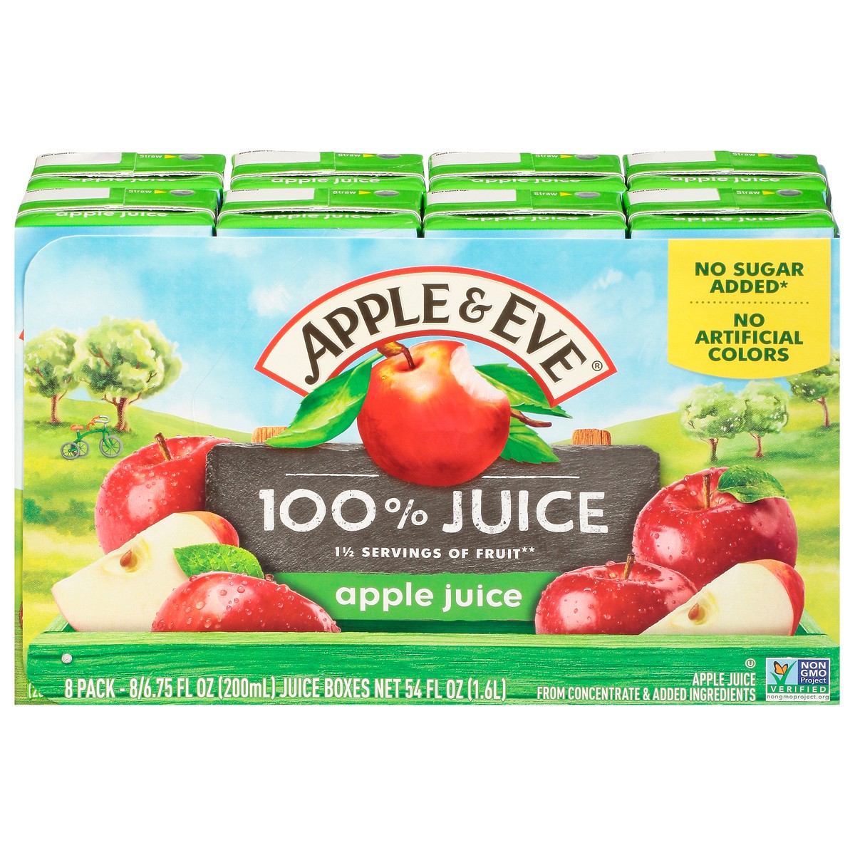 slide 1 of 11, Apple & Eve Apple Juice 100% Juice 8-6.75 fl. oz. Aseptic Packs, 8 ct; 6.75 fl oz