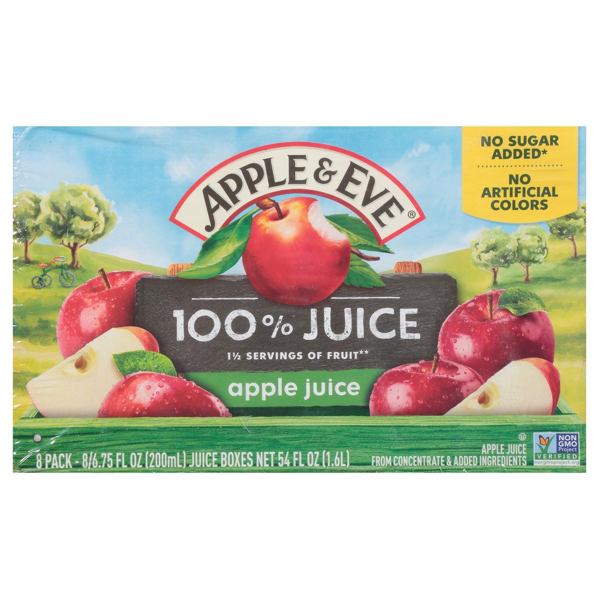 slide 10 of 11, Apple & Eve Apple Juice 100% Juice 8-6.75 fl. oz. Aseptic Packs, 8 ct; 6.75 fl oz