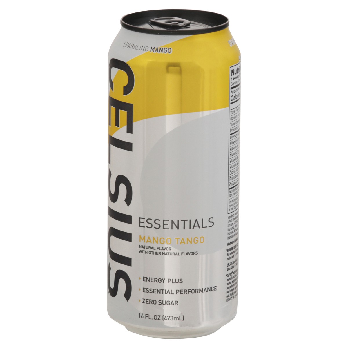 slide 13 of 14, CELSIUS ESSENTIALS, Sparkling Mango Tango, Performance Energy Drink 16 Fl Oz Single Can, 16 fl oz