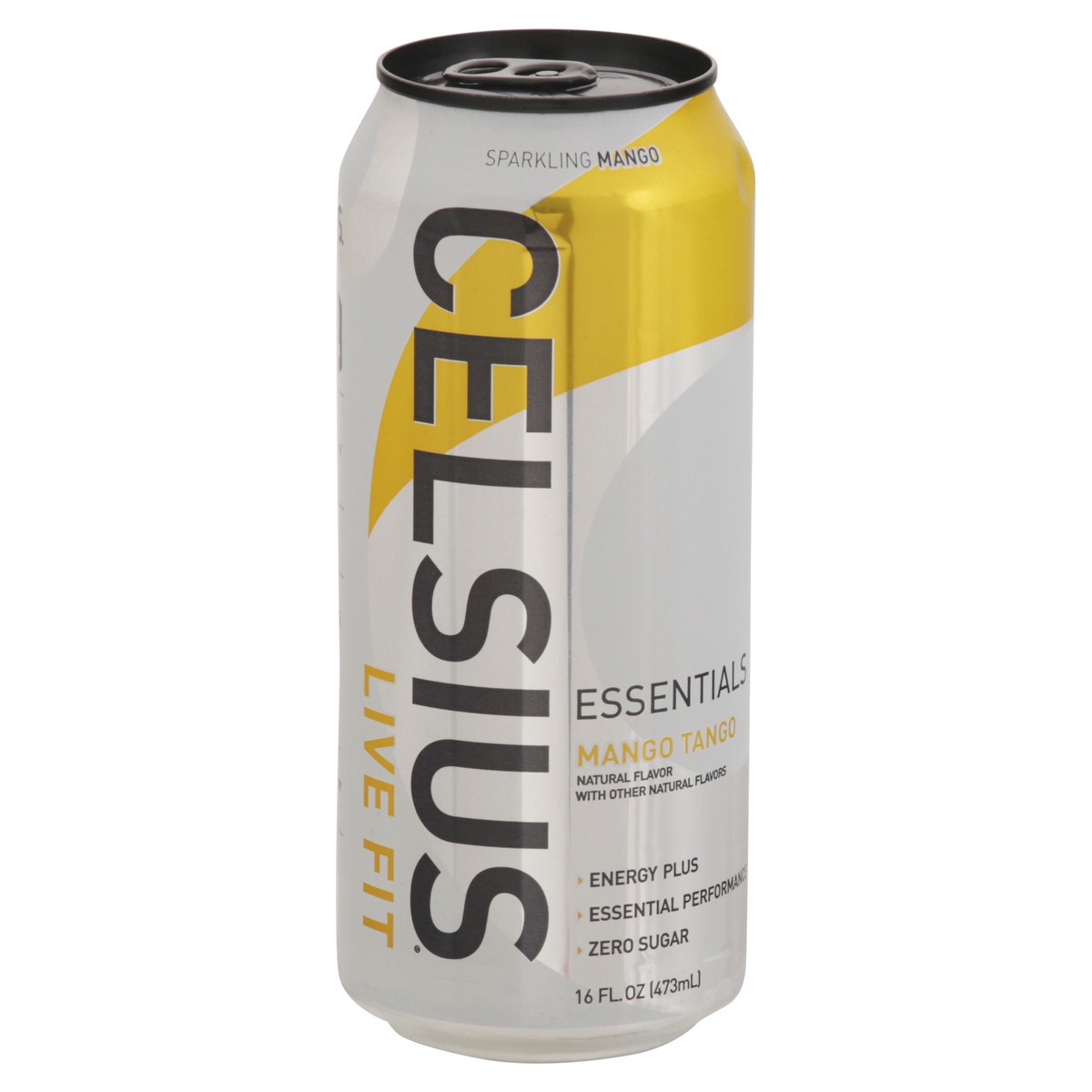 slide 2 of 14, CELSIUS ESSENTIALS, Sparkling Mango Tango, Performance Energy Drink 16 Fl Oz Single Can, 16 fl oz