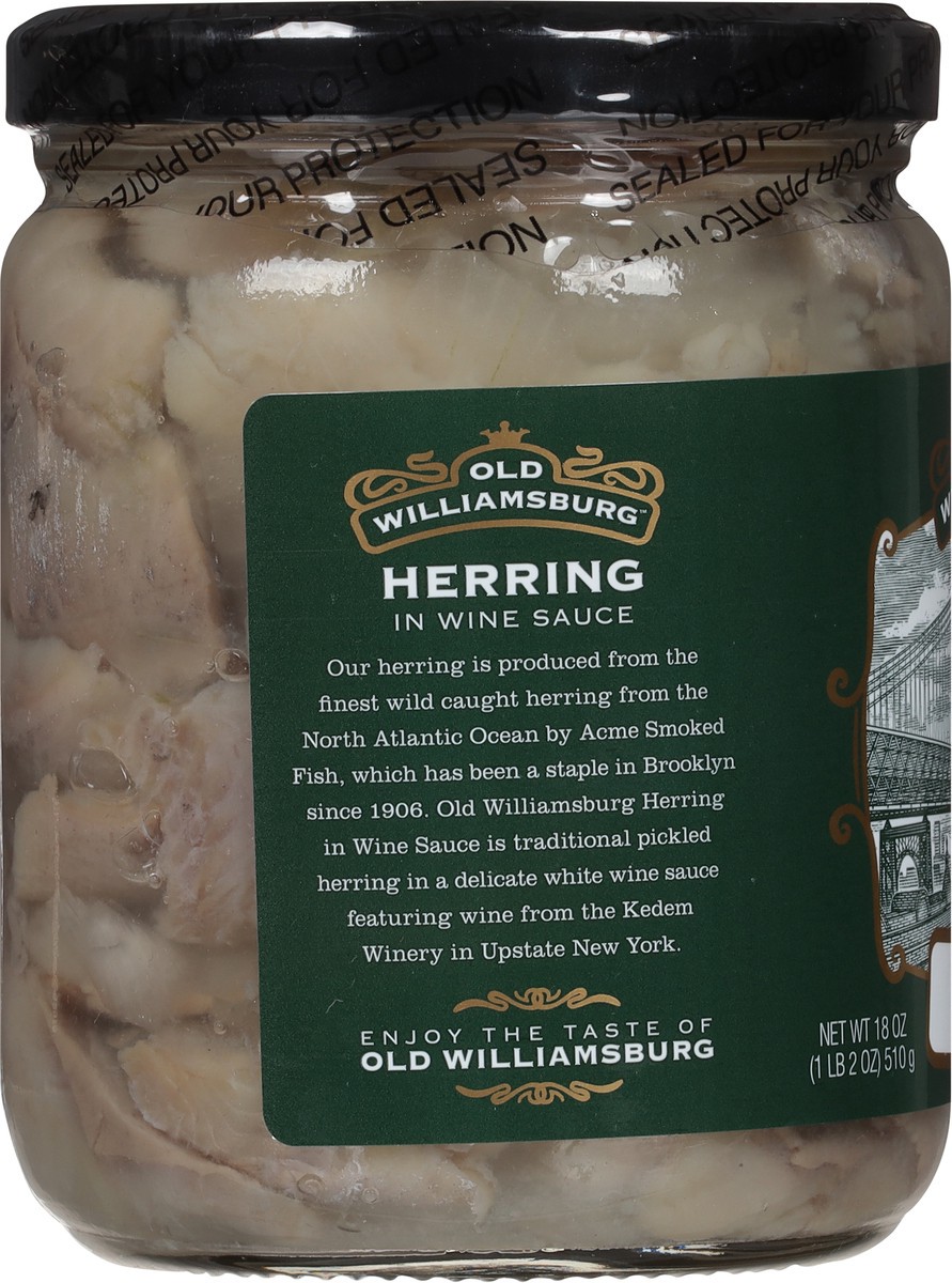 slide 6 of 9, ACME Old Williamsburg Herring in Wine Sauce 18 oz, 18 oz