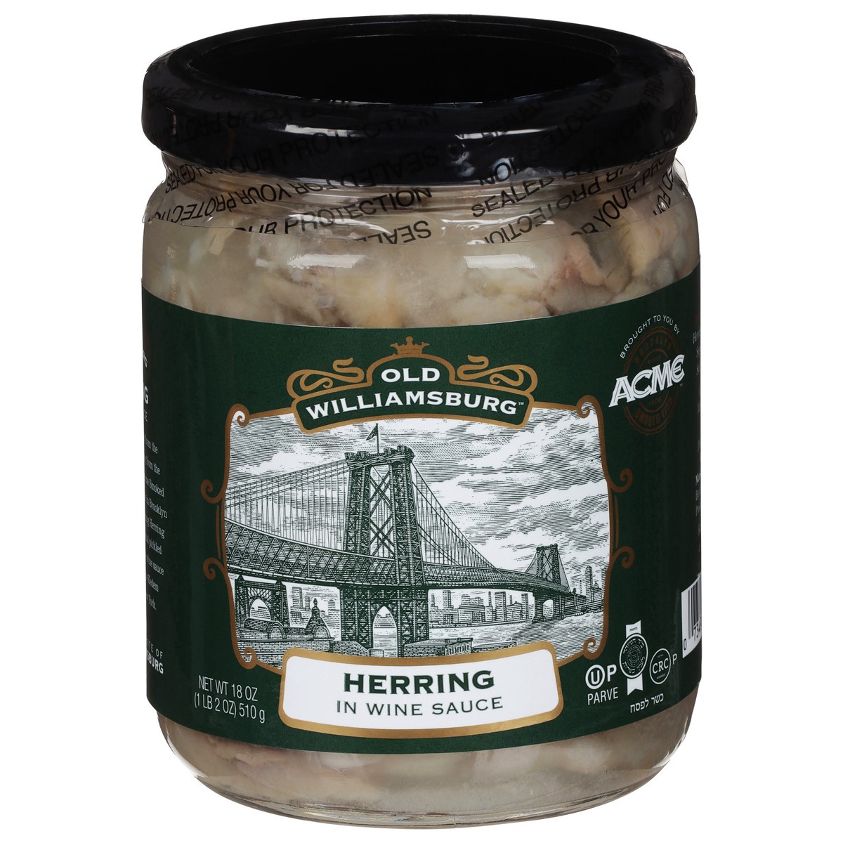 slide 1 of 9, ACME Old Williamsburg Herring in Wine Sauce 18 oz, 18 oz