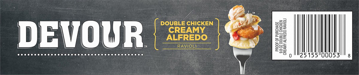 slide 9 of 9, DEVOUR Double Chicken Creamy Alfredo Ravioli 9.8 oz. Box, 9.8 oz
