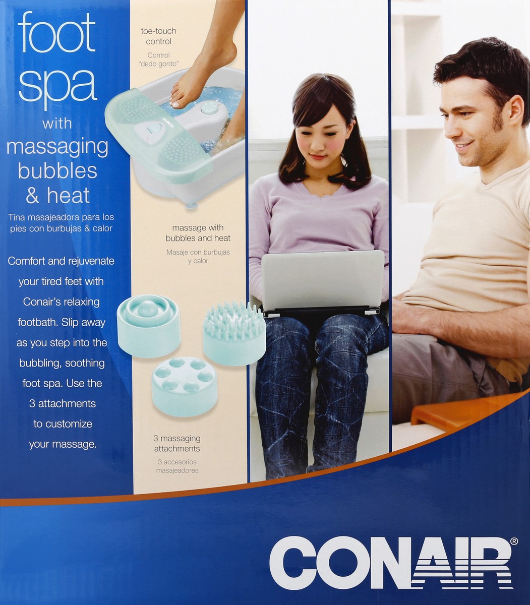 slide 6 of 6, Conair Body Benefits Vibrating Foot Massage Spa, 1 ct