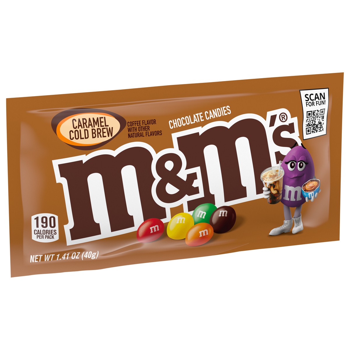 slide 6 of 9, M&M's Caramel Cold Brew Milk Chocolate Candy- 1.41 oz, 1.41 oz