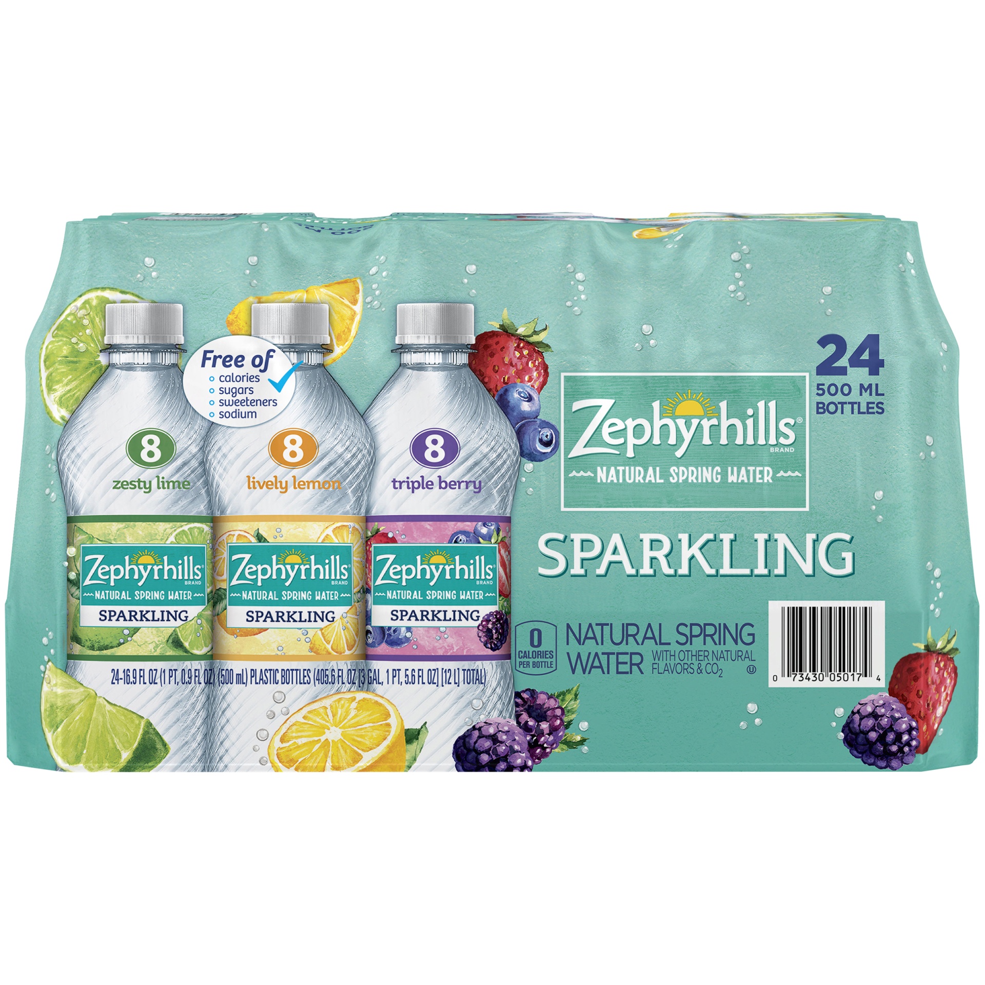 slide 5 of 7, Nestlé Zephyrhills Sparkling Flavored Water, 5 liter, 24/16.9 oz, 12.675 qt