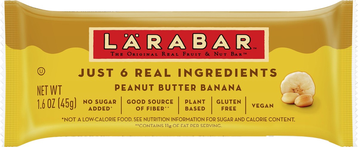 slide 6 of 12, LÄRABAR Peanut Butter Banana Fruit & Nut Bar 1.6 oz, 1.6 oz