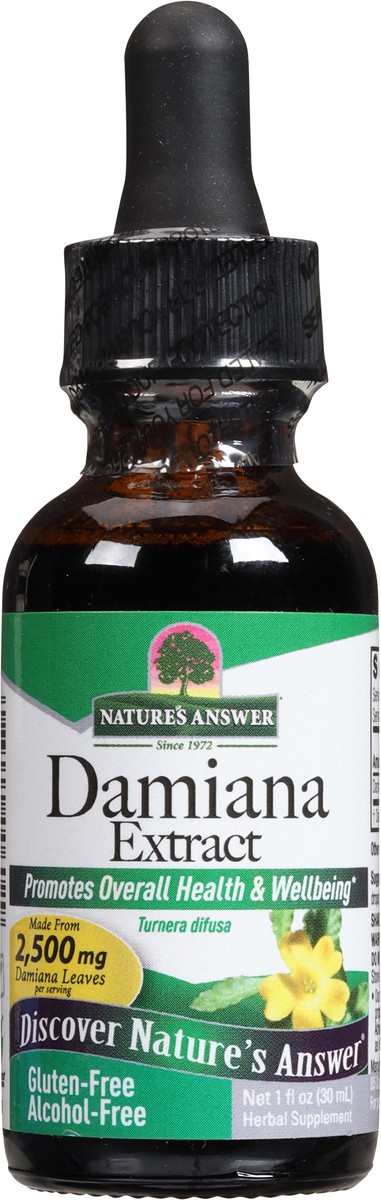 slide 7 of 13, Nature's Answer 2500 mg Promotes Overall Health & Wellbeing Damiana Extract 1 fl oz, 1 fl oz