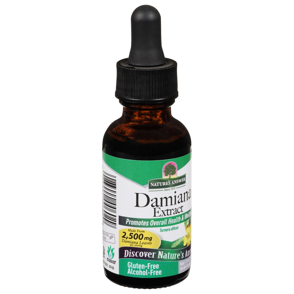 slide 11 of 13, Nature's Answer 2500 mg Promotes Overall Health & Wellbeing Damiana Extract 1 fl oz, 1 fl oz