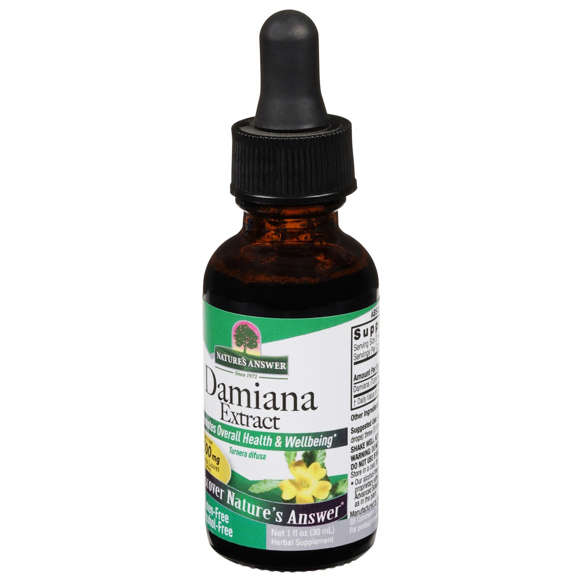 slide 6 of 13, Nature's Answer 2500 mg Promotes Overall Health & Wellbeing Damiana Extract 1 fl oz, 1 fl oz