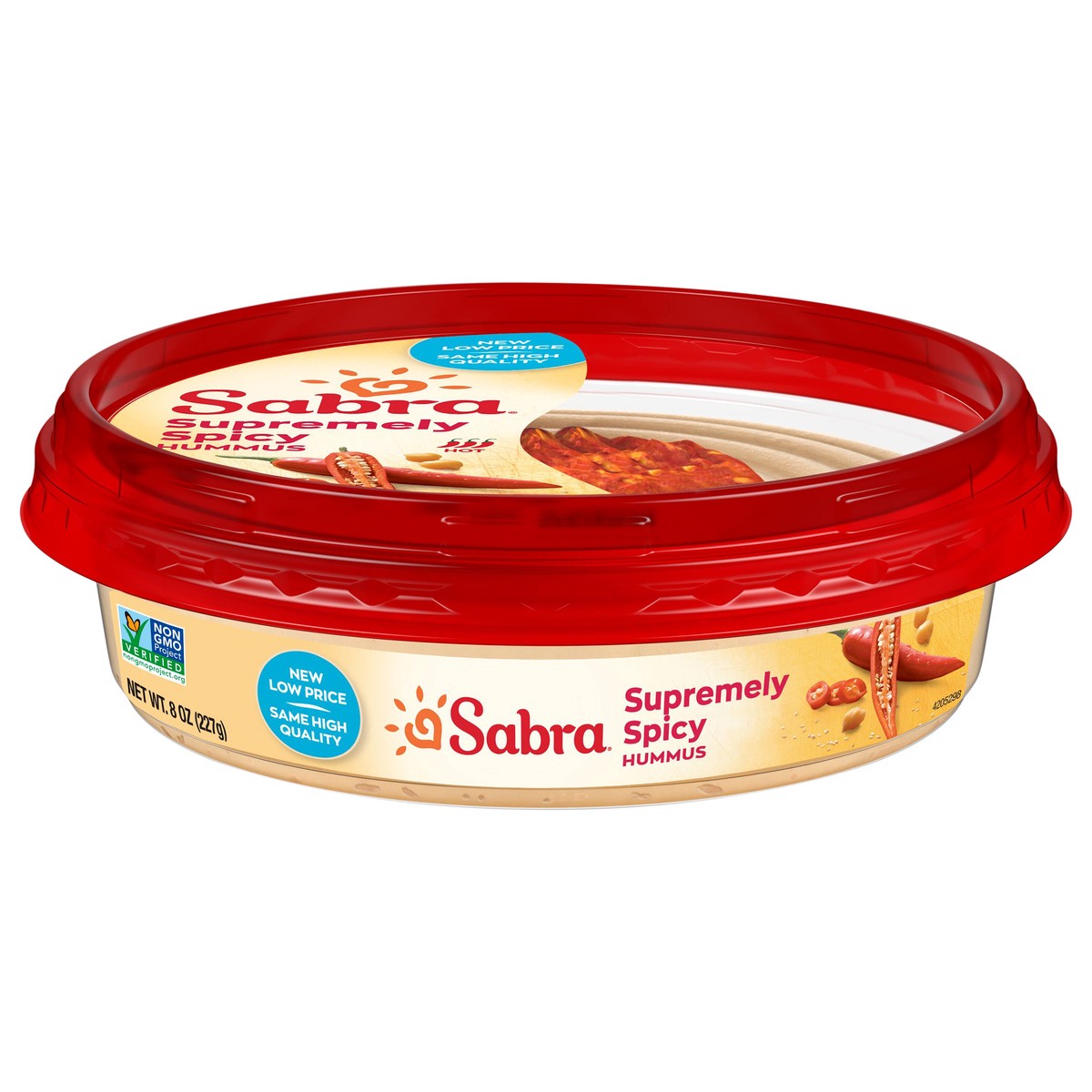 slide 1 of 16, Sabra® Supremely Spicy Hummus, 8 oz, 8 oz