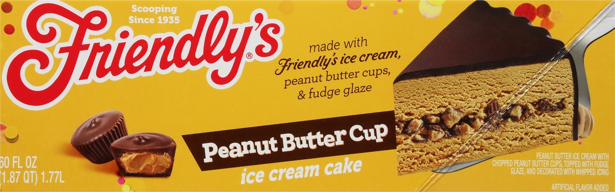 slide 7 of 9, Friendly's Peanut Butter Cup Ice Cream Cake 60 fl oz, 60 fl oz