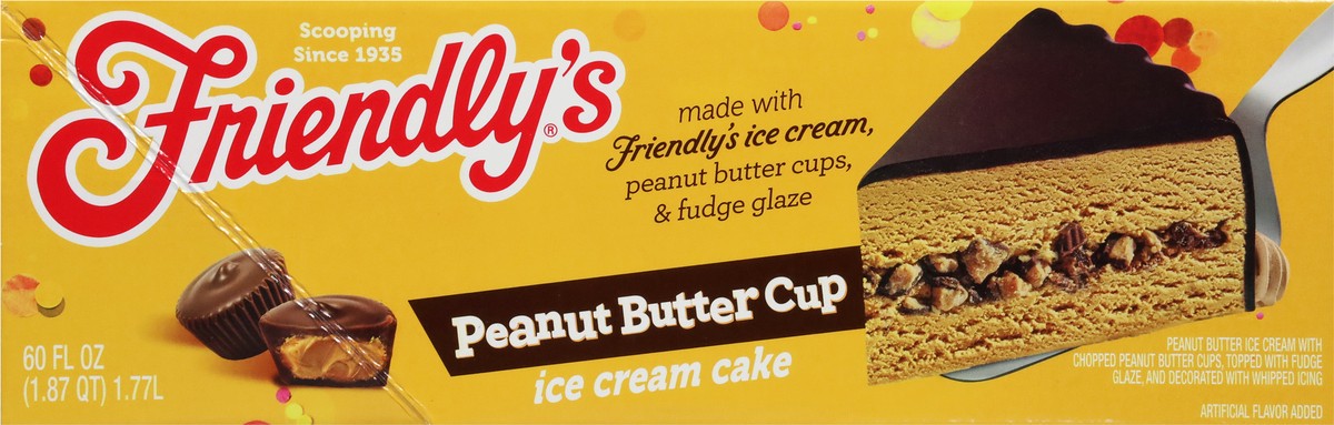 slide 8 of 9, Friendly's Peanut Butter Cup Ice Cream Cake 60 fl oz, 60 fl oz