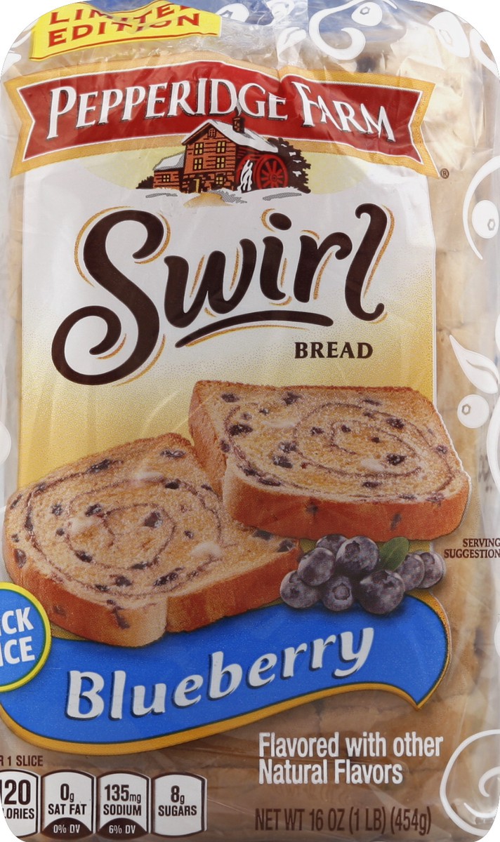 slide 3 of 5, Pepperidge Farm Swirl Blueberry Breakfast Bread, 16 oz. Bag, 16 oz