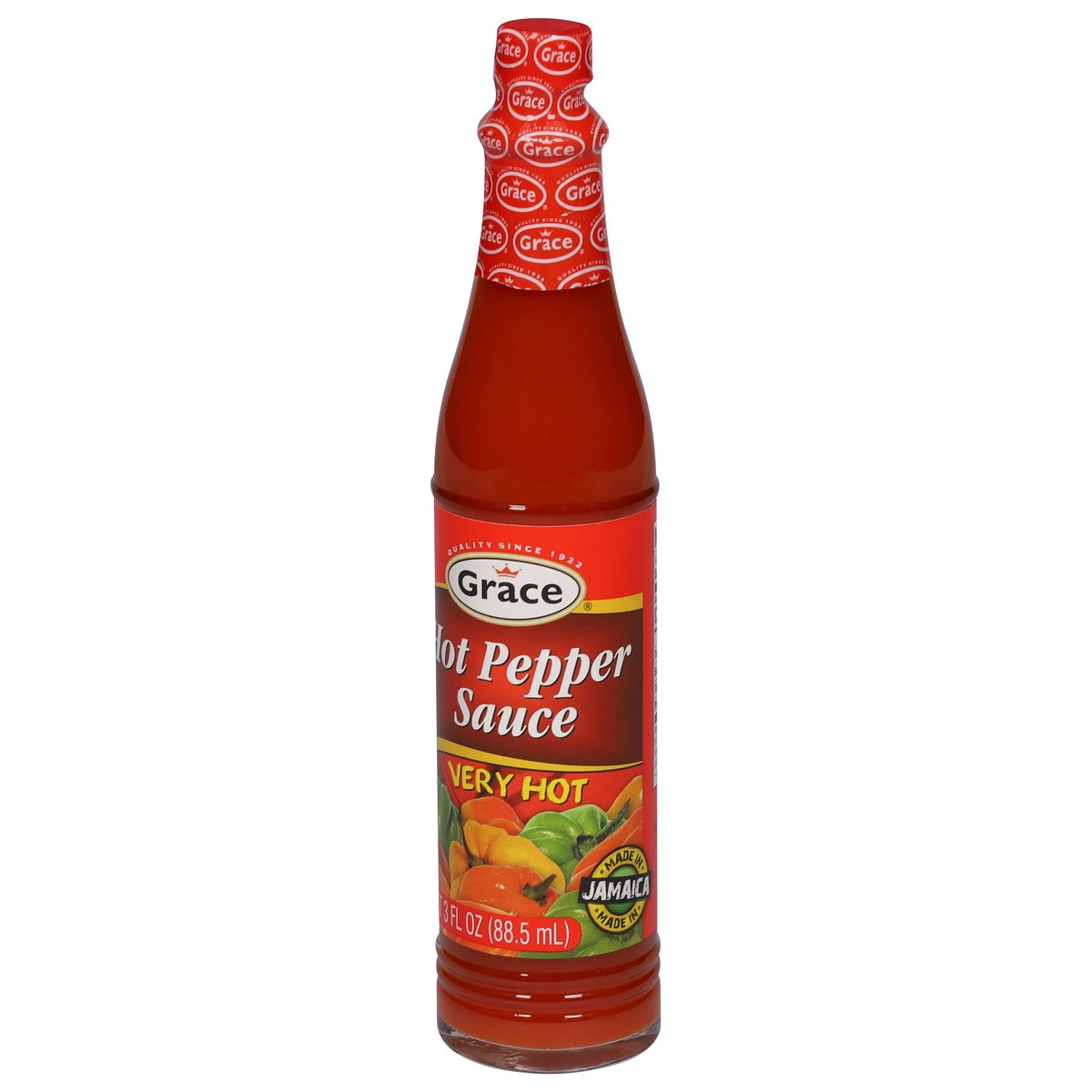 slide 3 of 9, Grace Very Hot Pepper Sauce 3 fl oz, 3 fl oz