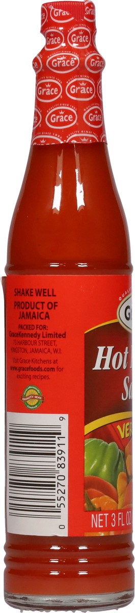 slide 4 of 9, Grace Very Hot Pepper Sauce 3 fl oz, 3 fl oz