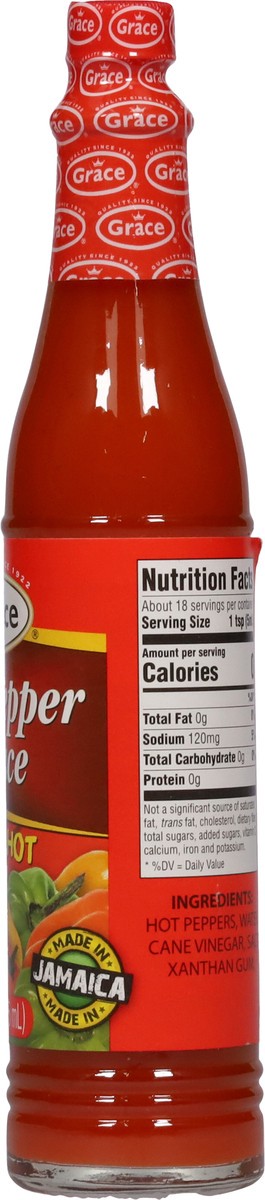 slide 9 of 9, Grace Very Hot Pepper Sauce 3 fl oz, 3 fl oz