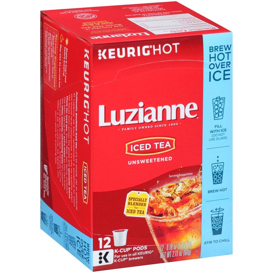 Luzianne Unsweetened Iced Tea KCup Pods 12 ct; 0.18 oz Shipt