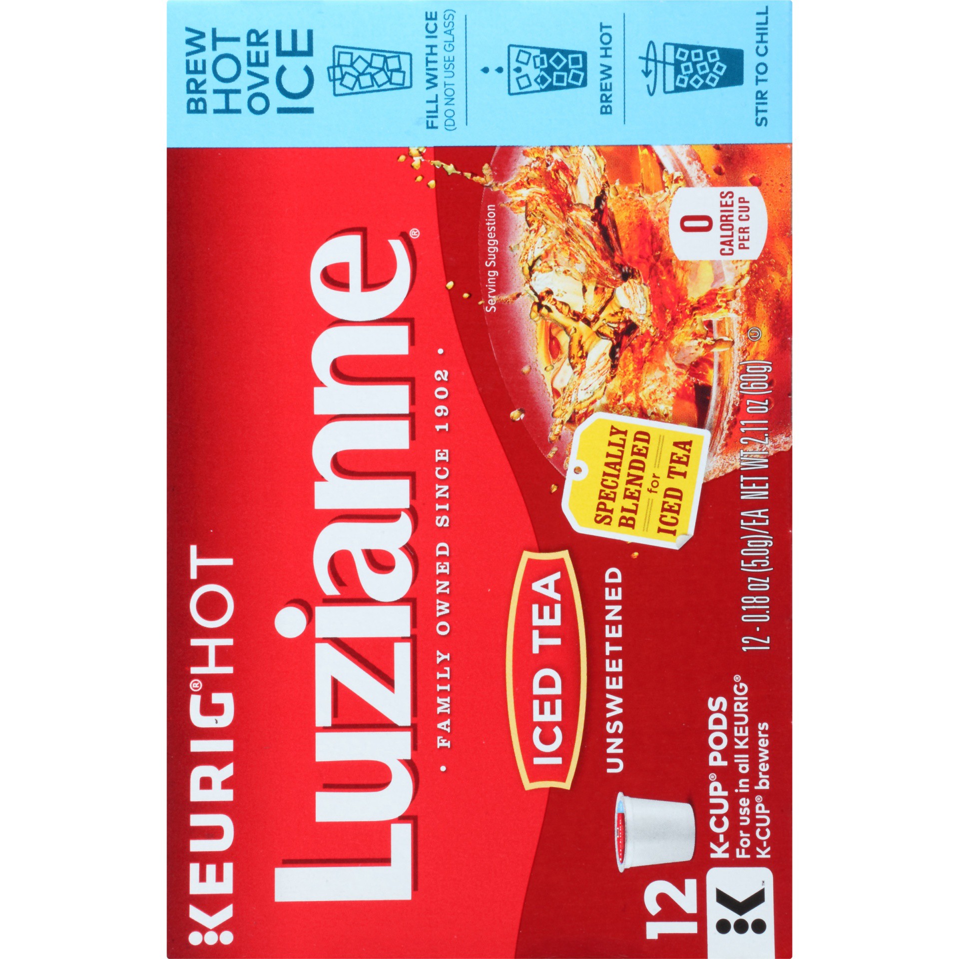 slide 2 of 8, Luzianne Original Iced Tea 12 - 0.18 oz Tea Pods, 12 ct