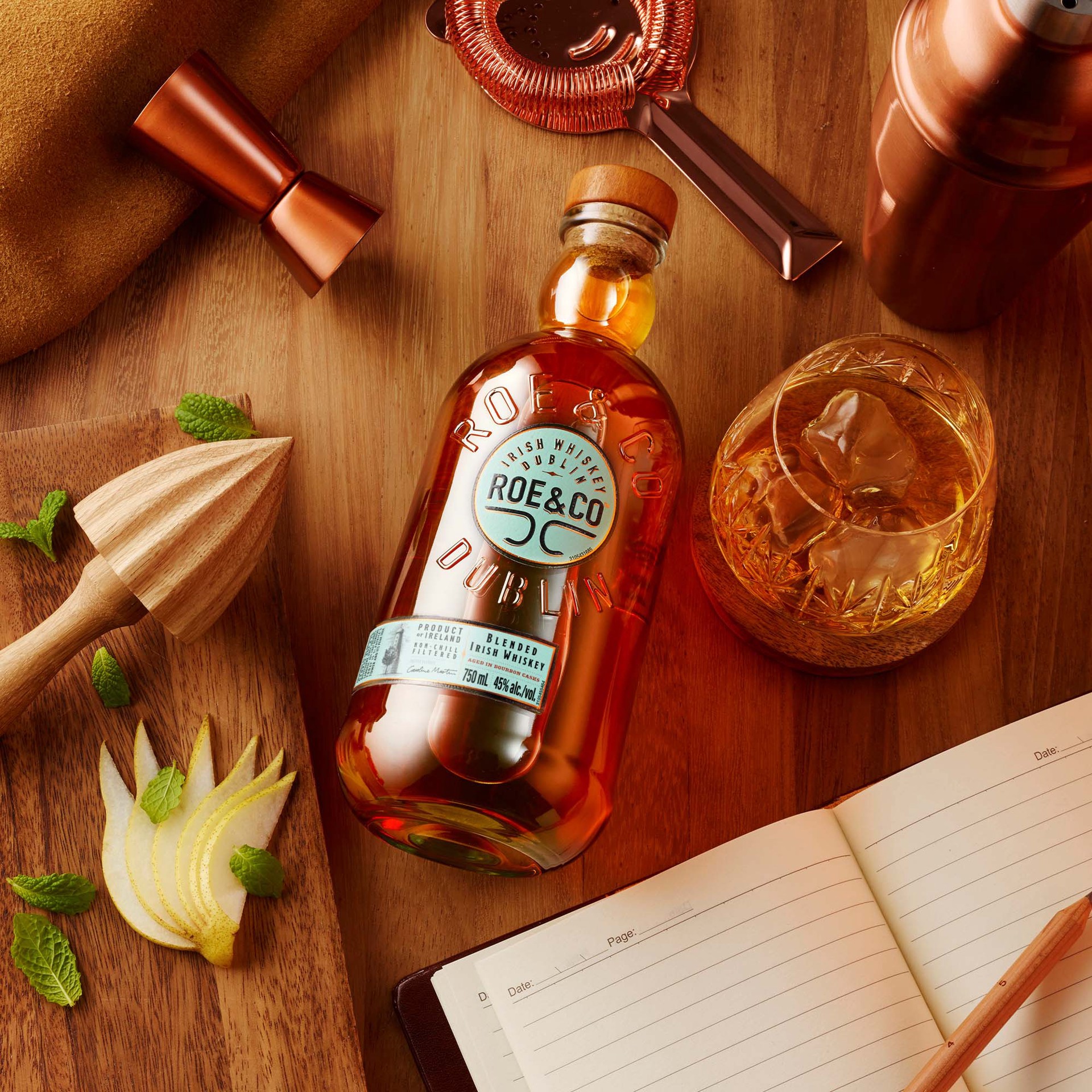 slide 6 of 7, Roe & Co Blended Irish Whiskey, 750 ml