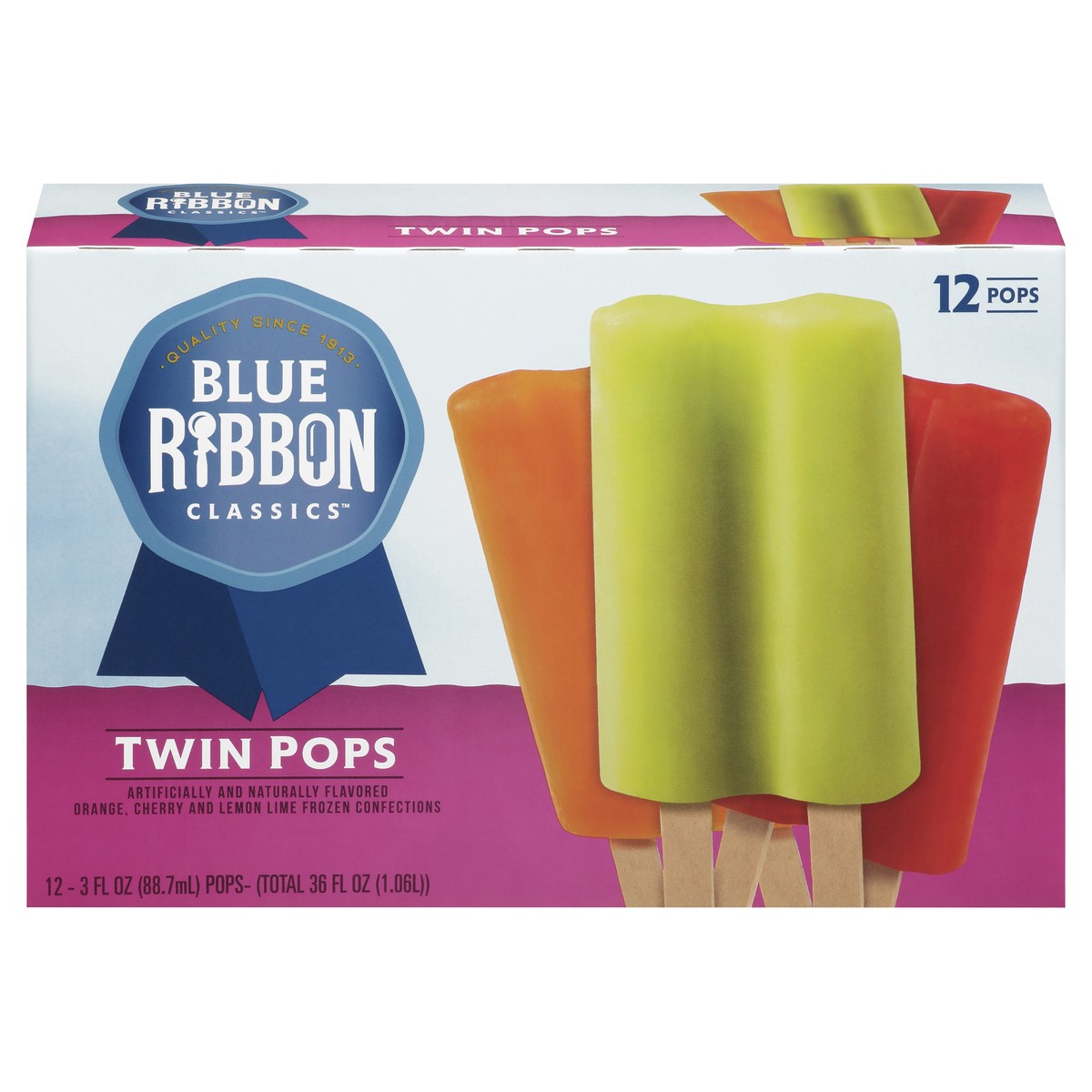 slide 1 of 9, Blue Ribbon Classics Twin Pops 12 - 3 fl oz Packs, 12 ct