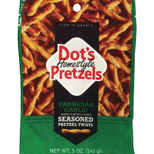 slide 1 of 1, DOT PRETZELS Dot's, Garlic Parmesan Pretzels- 5 oz, 5 oz