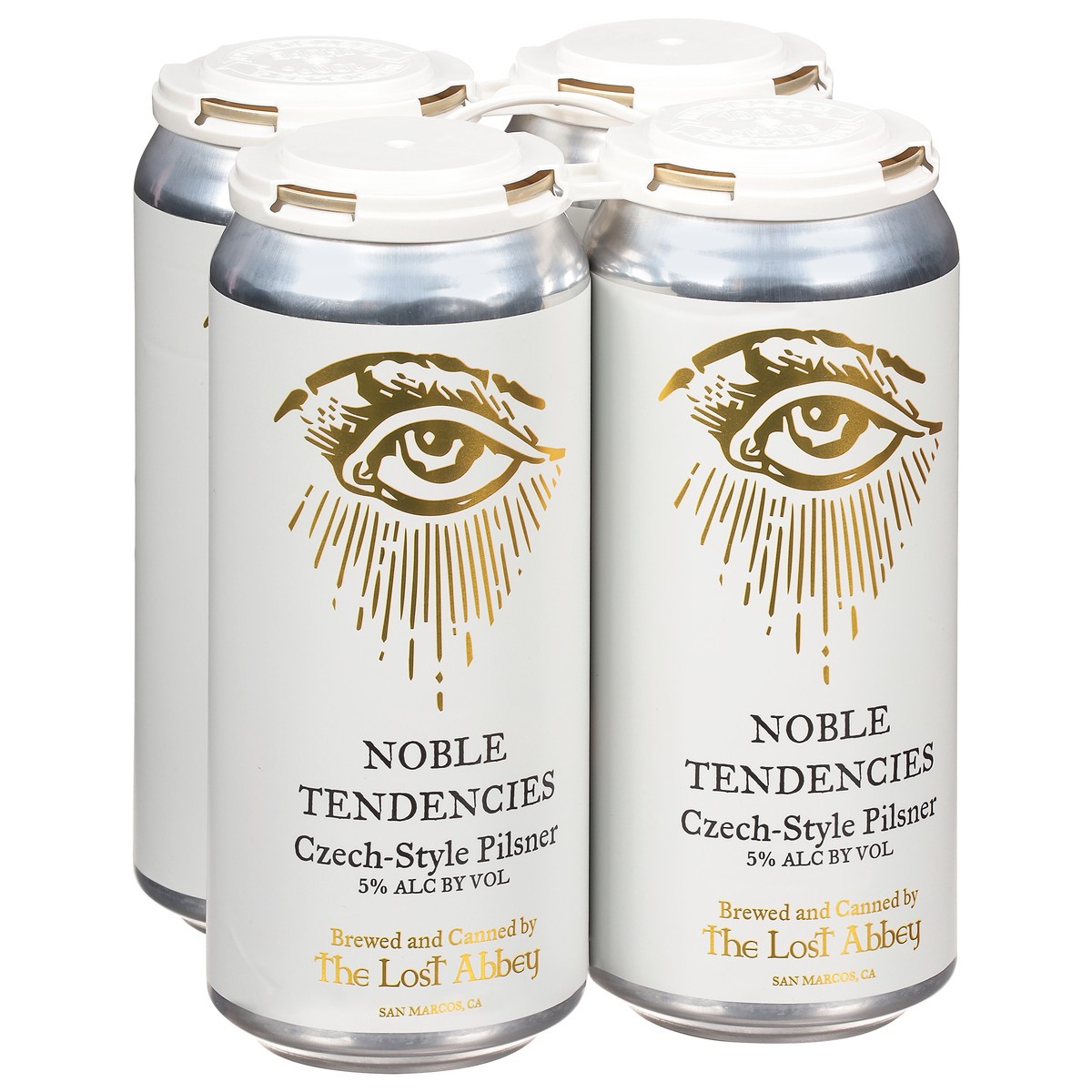 slide 4 of 9, The Lost Abbey Czech-Style Pilsner Noble Tendencies Beer 4 - 16 fl oz Cans, 4 ct