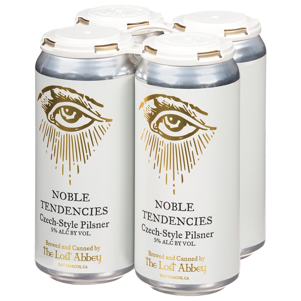 slide 9 of 9, The Lost Abbey Czech-Style Pilsner Noble Tendencies Beer 4 - 16 fl oz Cans, 4 ct