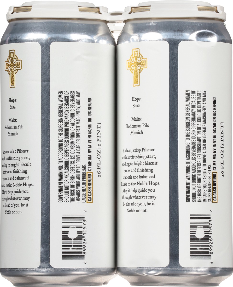 slide 6 of 9, The Lost Abbey Czech-Style Pilsner Noble Tendencies Beer 4 - 16 fl oz Cans, 4 ct
