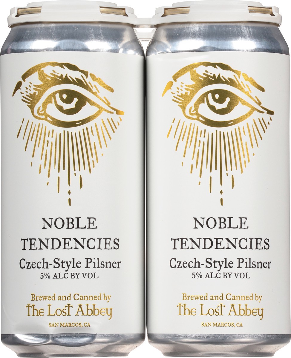 slide 5 of 9, The Lost Abbey Czech-Style Pilsner Noble Tendencies Beer 4 - 16 fl oz Cans, 4 ct