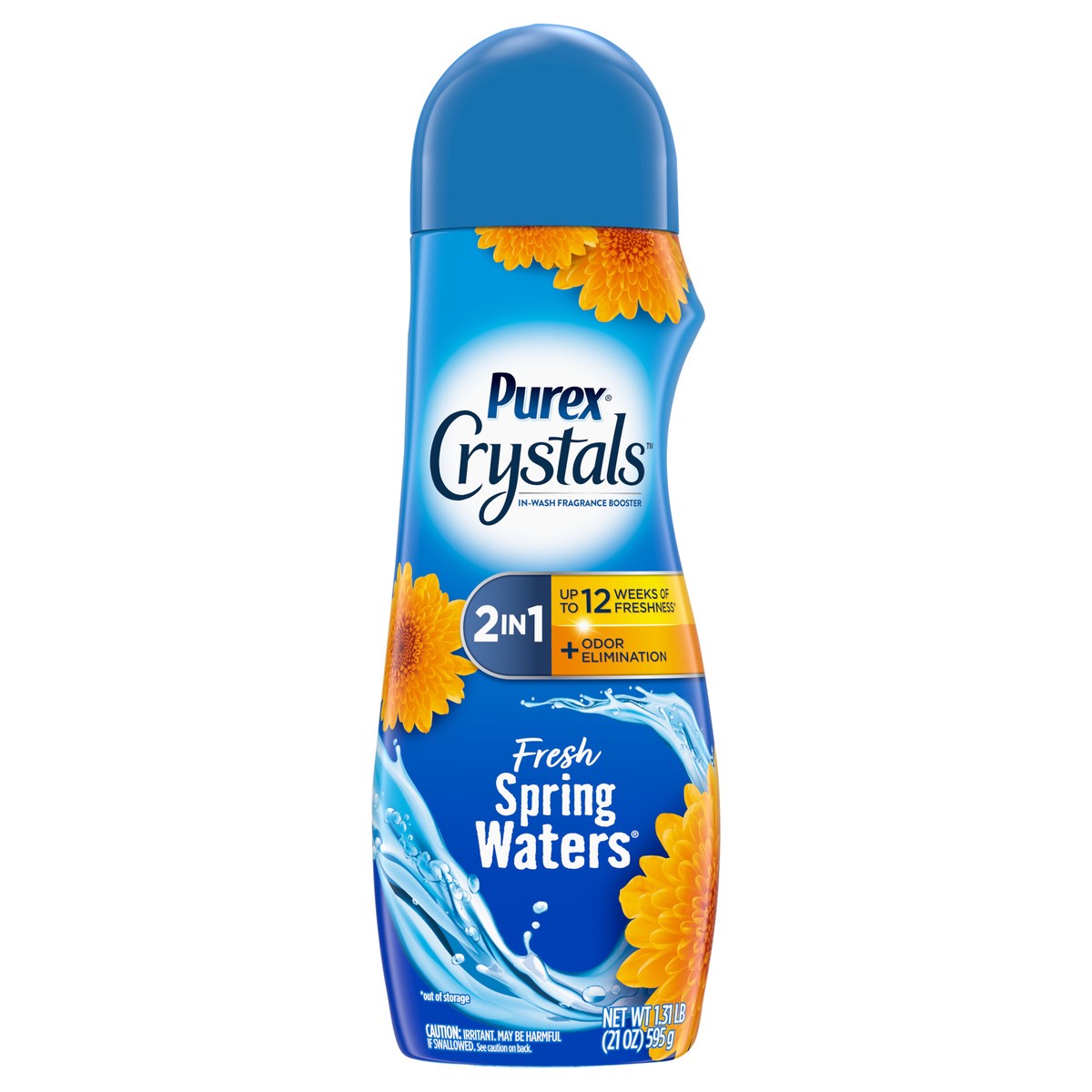 slide 1 of 3, Purex® Crystals™ in-wash fragrance booster, fresh spring waters™, 1.31 lb