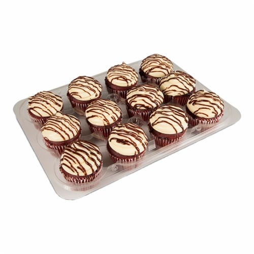 slide 1 of 1, Harris Teeter Fresh Foods Market Red Velvet Cupcakes, 12 ct