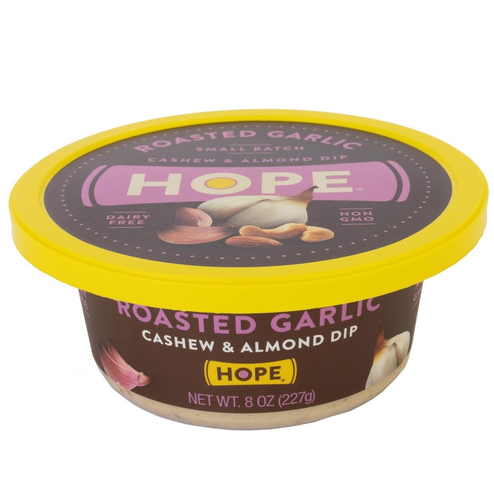 slide 2 of 4, Hope Foods Roasted Garlic Cashew & Almond Dip, 