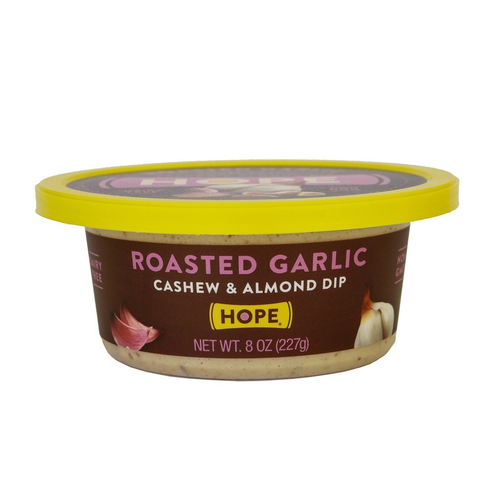 slide 3 of 4, Hope Foods Roasted Garlic Cashew & Almond Dip, 