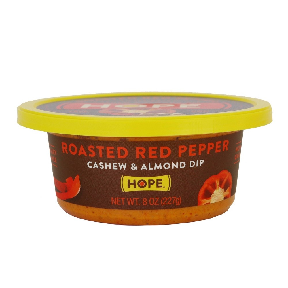 slide 3 of 4, Hope Foods Roasted Red Pepper Cashew & Almond Dip, 8 oz
