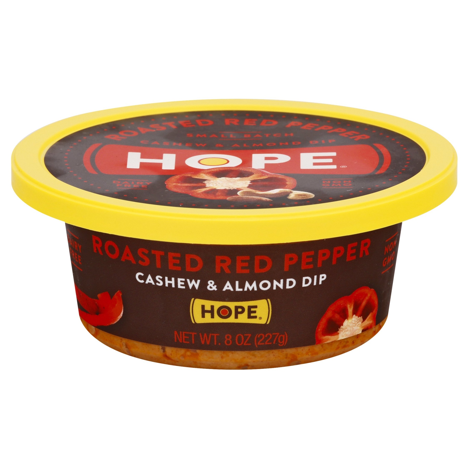 slide 1 of 4, Hope Foods Roasted Red Pepper Cashew & Almond Dip, 8 oz